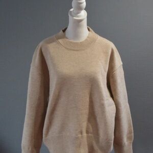 The Commense Sz XS Beige Knit Sweater Pullover Top